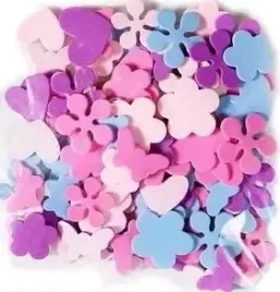 naklejki-z-pianki-kwiatki-motyle-100szt