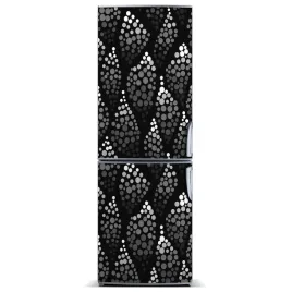magnes-na-lodowke-czarno-biale-kropki-60x180