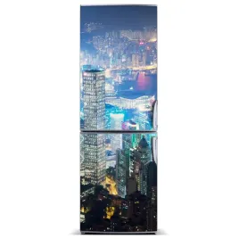 tapeta-magnetyczna-lodowke-hong-kong-noca-60x180
