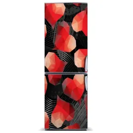 magnes-tapeta-na-lodowke-geometryczne-serca-60x180