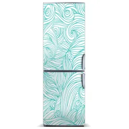 magnes-tapeta-na-lodowke-niebieskie-fale-60x180