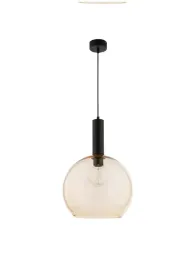 lampa-sufitowa-laf-czarny-bursztynowy-szklany-klosz-1xe27-30-cm-wiszaca-dom