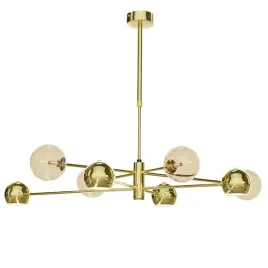lampa-wiszaca-moka-zloty-bursztynowy-szklane-klosze-4xg9-4xgu10-zyrandol