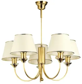 lampa-wiszaca-classic-zloty-bezowy-abazury-5xe27-zyrandol-do-pokoju-domu
