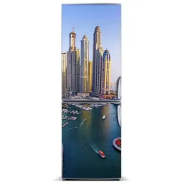 tapeta-magnetyczna-lodowke-zatoka-dubaj-60x180