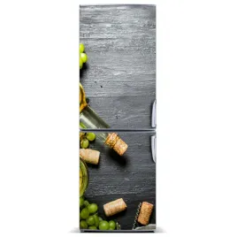 fototapeta-magnesowa-na-lodowke-winogrona-i-wino