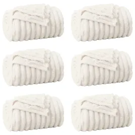 koce-narzutowe-6-szt-kremowy-200-x-150-cm-polar