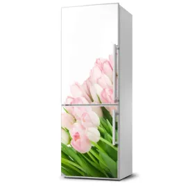 foto-magnes-tapeta-na-lodowke-rozowe-tulipany-xl