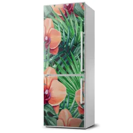 foto-magnes-na-lodowke-orchidea-i-palmy-60x180