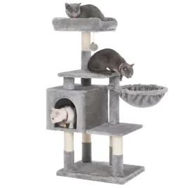 jasnoszary-domek-drapak-dla-kota-legowisko-jaskinia-kosz-slupek-sizal-110cm