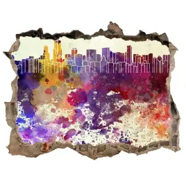 fototapeta-dziura-na-sciane-3d-kolorowe-chicago