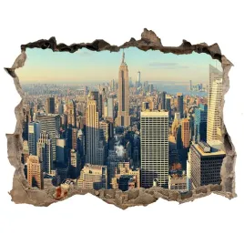 fototapeta-dziura-na-sciane-3d-drapacze-chmur