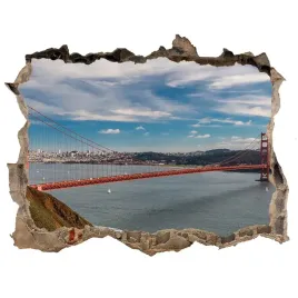 fototapeta-dziura-na-sciane-3d-most-san-francisco