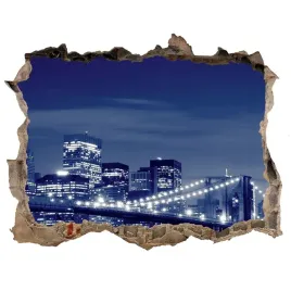 fototapeta-dziura-na-sciane-3d-nowy-jork-noca