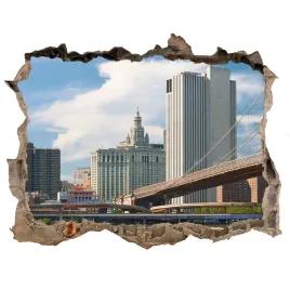 fototapeta-dziura-na-sciane-3d-most-brooklinski