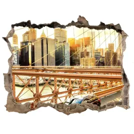 fototapeta-dziura-na-sciane-3d-most-brooklinski
