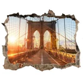 fototapeta-dziura-na-sciane-3d-most-brooklinski
