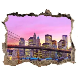 fototapeta-dziura-na-sciane-3d-manhattan-nowy-jork