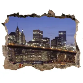 fototapeta-dziura-na-sciane-3d-manhattan-noca