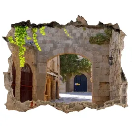 fototapeta-dziura-na-sciane-3d-urokliwe-uliczki