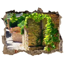 fototapeta-dziura-na-sciane-3d-urokliwa-uliczka