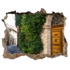 fototapeta-dziura-na-sciane-3d-urokliwa-uliczka