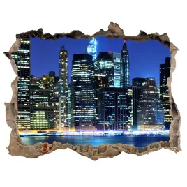 fototapeta-dziura-na-sciane-3d-manhattan-nowy-jork
