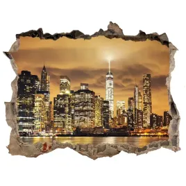 fototapeta-dziura-na-sciane-manhattan-nowy-jork