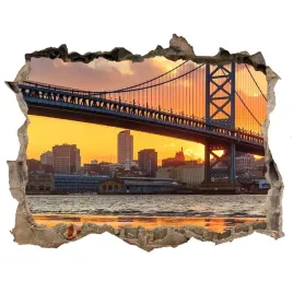 fototapeta-dziura-na-sciane-3d-most-filadelfia