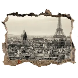 fototapeta-dziura-na-sciane-3d-wieza-eiffla-paryz