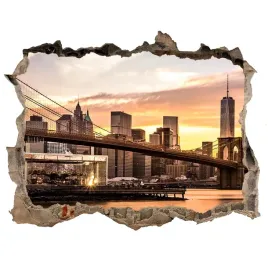 fototapeta-dziura-na-sciane-3d-most-brooklinski