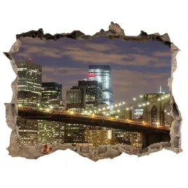 fototapeta-dziura-na-sciane-3d-most-brooklinski