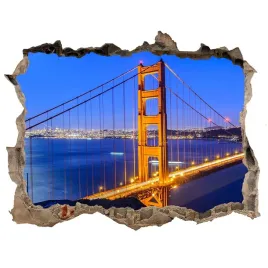 fototapeta-dziura-na-sciane-3d-most-san-francisco