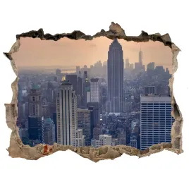 fototapeta-dziura-na-sciane-3d-manhattan-nowy-jork