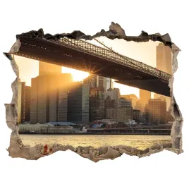 fototapeta-dziura-na-sciane-3d-most-brooklinski