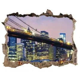 fototapeta-dziura-na-sciane-3d-most-brooklinski