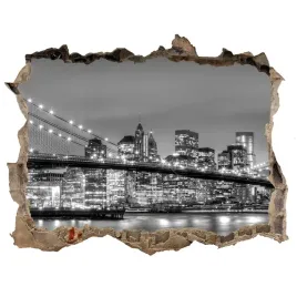 fototapeta-dziura-na-sciane-3d-most-brooklinski