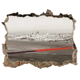 fototapeta-dziura-na-sciane-3d-most-san-francisco