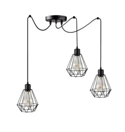 lampa-wiszaca-sufitowa-x3-druciak-czarna-loft-e27