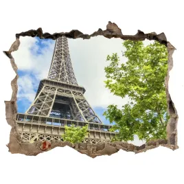 fototapeta-dziura-na-sciane-3d-wieza-eiffla-paryz