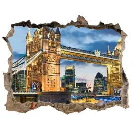 fototapeta-dziura-na-sciane-3d-tower-bridge-londyn