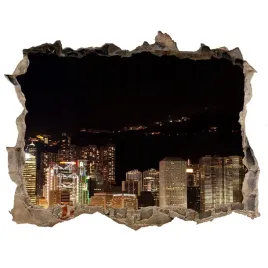 fototapeta-dziura-scienna-3d-hongkong-noca-168x113