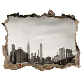 fototapeta-dziura-na-sciane-manhattan-nowy-jork