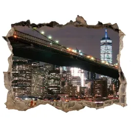 fototapeta-dziura-na-sciane-manhattan-nowy-jork