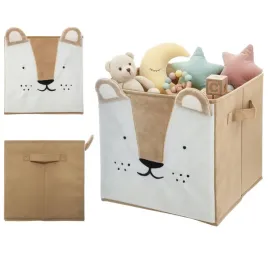 Zdjęcie produktu POJEMNIK DO PRZECHOWYWANIA KOSZ NA ZABAWKI ORGANIZER DLA DZIECI 29X29X29 CM
