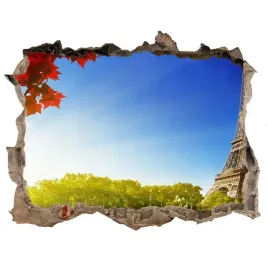 fototapeta-dziura-na-sciane-3d-wieza-eiffla-paryz