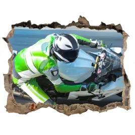 fototapeta-dziura-na-sciane-3d-wyscig-motocyklowy