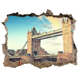 fototapeta-dziura-na-sciane-tower-bridge-londyn