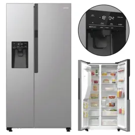 lodowka-gorenje-nrr9185esxl-side-by-side-srebrna-inox-pojemna-led-cicha