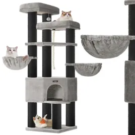drapak-dla-kota-szary-domek-z-budka-platforma-hamak-legowisko-duzy-186-cm